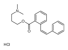 3-(dimethylamino)propyl 2-[(E)-2-phenylethenyl]benzoate,hydrochloride结构式