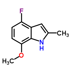 4-Fluoro-7-methoxy-2-methyl-1H-indole Structure