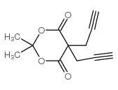 2,2-二甲基-5,5-二(丙-2-炔-1-基)-1,3-二氧六环-4,6-二酮结构式