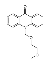 10-(2-methoxyethoxymethyl)acridin-9-one结构式