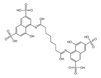 4,4'-(1,6-hexanediylbis(carbonylamino))bis(5-hydroxy-2,7-naphthalenedisulfonic acid)结构式