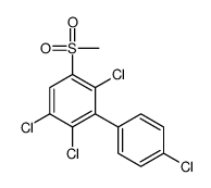 1,2,4-trichloro-3-(4-chlorophenyl)-5-methylsulfonylbenzene Structure