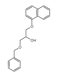 1-(benzyloxy)-3-(naphthalen-1-yloxy)propan-2-ol结构式