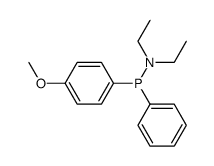 diethylamino-p-methoxyphenyl-phenyl-phosphine结构式