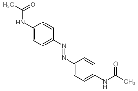 Acetamide,N,N'-(1,2-diazenediyldi-4,1-phenylene)bis- Structure