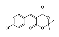 5-[(4-CHLOROPHENYL)METHYLENE]-2,2-DIMETHYL-1,3-DIOXANE-4,6-DIONE结构式