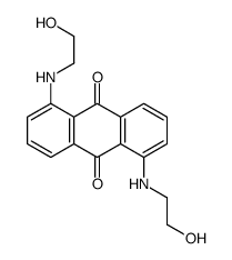 1,5-Bis[(2-hydroxyethyl)amino]anthraquinone结构式
