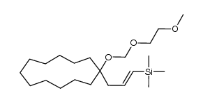(E)-(3-(1-((2-methoxyethoxy)methoxy)cyclododecyl)prop-1-en-1-yl)trimethylsilane Structure