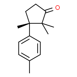 [S,(+)]-2,2,3-Trimethyl-3α-(4-methylphenyl)cyclopentanone structure