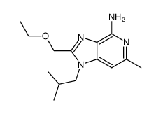 2-(ethoxymethyl)-1-(2-methylpropyl)-6-methyl-1H-imidazo[4,5-c]pyridin-4-amine Structure