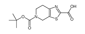 5-(叔丁氧基羰基)-4,5,6,7-四氢噻唑并[5,4-c]吡啶-2-羧酸结构式