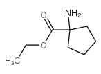 Cyclopentanecarboxylicacid, 1-amino-, ethyl ester structure