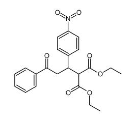diethyl 2-(1-(4-nitrophenyl)-3-oxo-3-phenylpropyl)malonate结构式