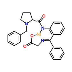 (R)-2-[O-[(N-Benzylprolyl)amino]phenyl]benzylideneamino-acetato Structure