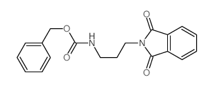 benzyl N-[3-(1,3-dioxoisoindol-2-yl)propyl]carbamate结构式