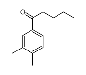 1-(3,4-dimethylphenyl)hexan-1-one结构式