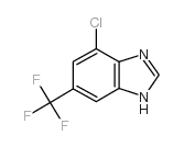 4-氯-6-(三氟甲基)苯并咪唑结构式