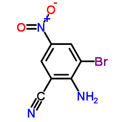 2-氰基-4-硝基-6-溴苯胺结构式