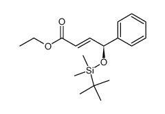 ethyl (2E,4S)-4-{[(tert-butyl)(dimethyl)silyl]oxy}-4-phenylbut-2-enoate Structure