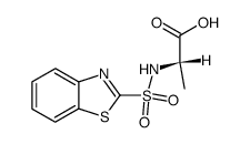 (benzo[d]thiazol-2-ylsulfonyl)-L-alanine Structure