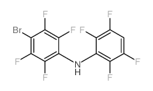 4-bromo-2,3,5,6-tetrafluoro-N-(2,3,5,6-tetrafluorophenyl)aniline结构式