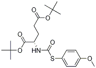 (S)-二-叔丁基2-((((((4-甲氧基苯基)硫基)羰基)氨基)戊二酸酯结构式