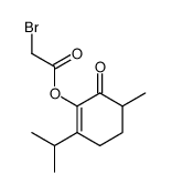 3-isopropyl-6-methylcyclohex-2-enon-2-yl bromoacetate Structure