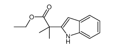 2-(1H-吲哚-2-基)-2-甲基丙酸乙酯结构式