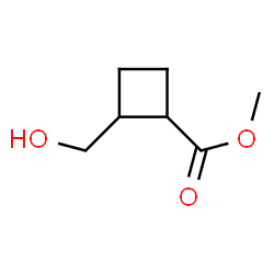 Cyclobutanecarboxylic acid, 2-(hydroxymethyl)-, methyl ester (9CI) Structure