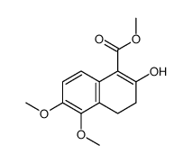 2-羟基-5,6-二甲氧基-3,4-二氢萘-1-羧酸甲酯结构式