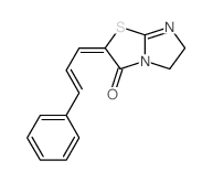 2-(3-Phenyl-2-propenylidene)-5,6-dihydroimidazo[2,1-b][1,3]thiazol-3(2H)-one Structure