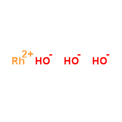 rhodium(2+);trihydroxide Structure