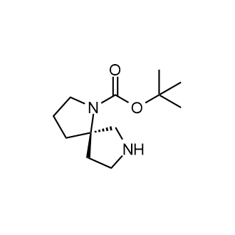 (R)-1,7-二氮杂螺[4.4]壬烷-1-羧酸叔丁酯结构式