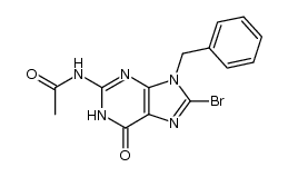 N2-Acetyl-9-benzyl-8-bromoguanine结构式