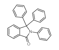 1H-Isoindol-1-one,2,3-dihydro-2,3,3-triphenyl-结构式