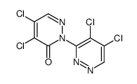 4,4',5,5'-Tetrachloro-[1(6H),3'-bipyridazin]-6-one结构式