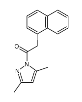 1-(3,5-dimethyl-1H-pyrazol-1-yl)-2-(naphth-1-yl)ethanone结构式