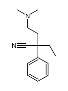 4-dimethylamino-2-ethyl-2-phenyl-butanenitrile结构式