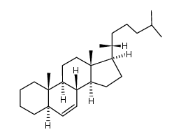 (9S,14S)-10,13-dimethyl-17-[(2R)-6-methylheptan-2-yl]-2,3,4,5,8,9,11,1 2,14,15,16,17-dodecahydro-1H-cyclopenta[a]phenanthrene结构式