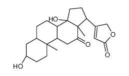 3β,14-Dihydroxy-12-oxo-5β-card-20(22)-enolide结构式