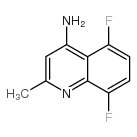 4-AMINO-5,8-DIFLUORO-2-METHYL-QUINOLINE Structure