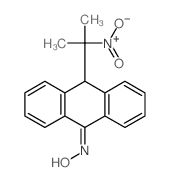 9(10H)-Anthracenone,10-(1-methyl-1-nitroethyl)-, oxime Structure