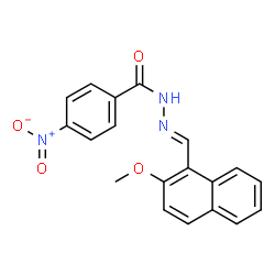 N'-[(2-methoxy-1-naphthyl)methylene]-4-nitrobenzohydrazide结构式