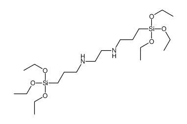 N,N'-bis(3-triethoxysilylpropyl)ethane-1,2-diamine结构式
