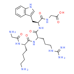 H-Gly-Lys-Arg-Trp-Gly-OH Structure