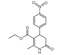 ETHYL 2-METHYL-4-(4-NITROPHENYL)-6-OXO-1,4,5,6-TETRAHYDRO-3-PYRIDINECARBOXYLATE结构式