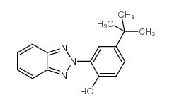 2-(5-叔丁基-2-羟苯基)苯并三唑结构式