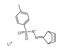 lithium 2-(bicyclo[2.2.1]hept-2-en-7-ylidene)-1-tosylhydrazin-1-ide结构式
