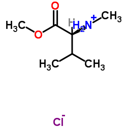 N-甲基-L-缬氨酸甲酯盐酸盐结构式