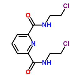 N,N'-Bis(2-chloroethyl)-2,6-pyridinedicarboxamide Structure